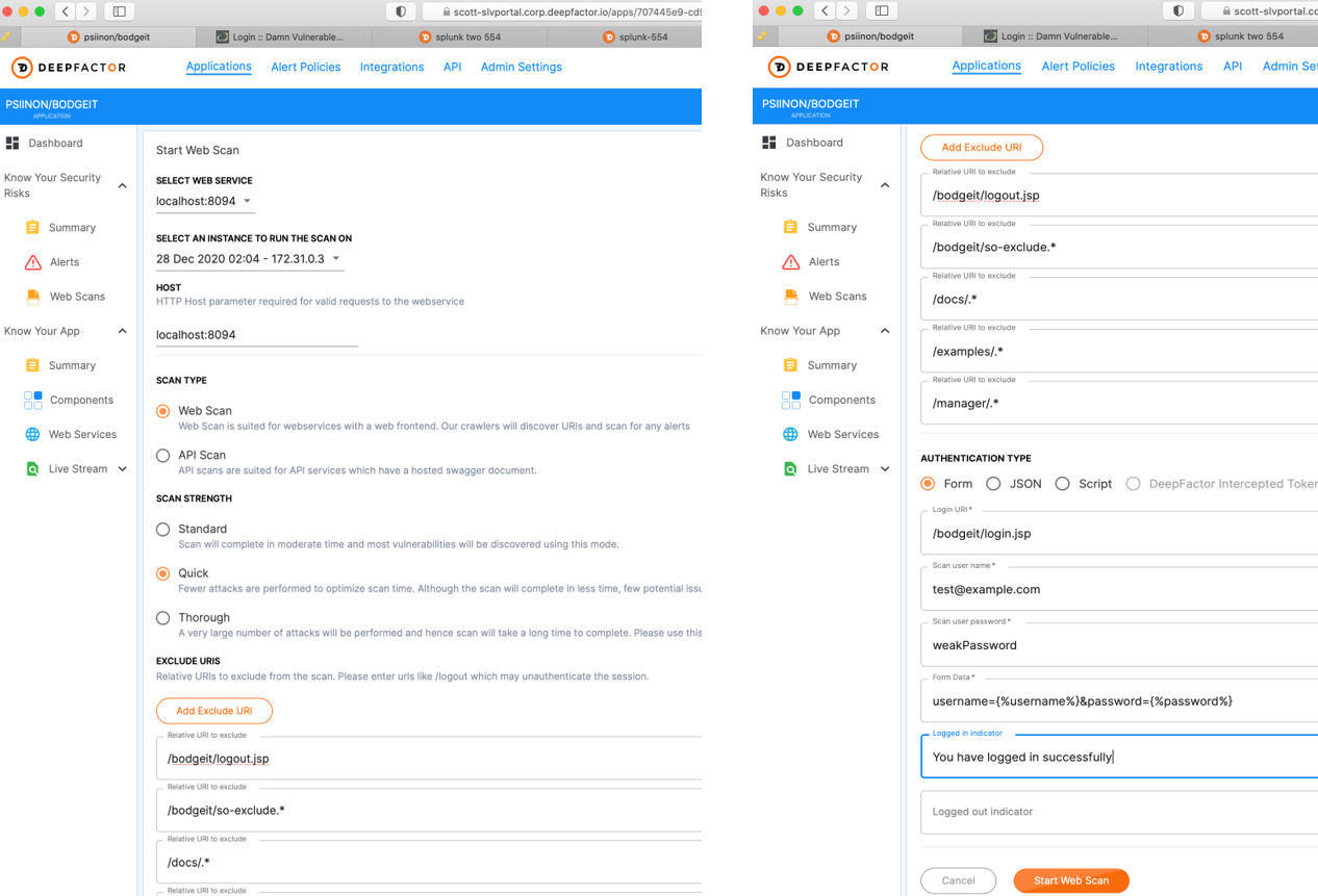DAST and Observability Better Together DeepFactor Screen Shots blog