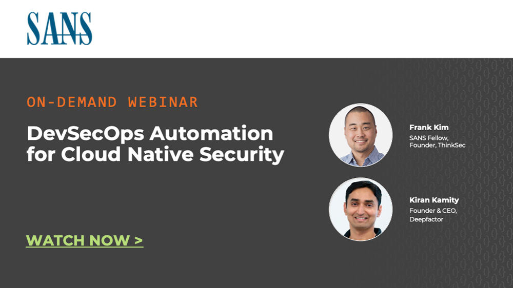DevSecOps Automation for Cloud Native Security