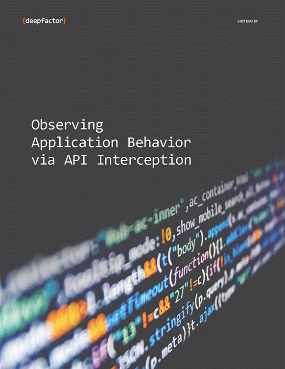 Observing Application Behavior via API Interception