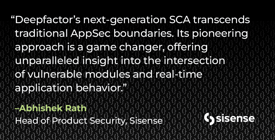 Deepfactor Customer Quote Sisense